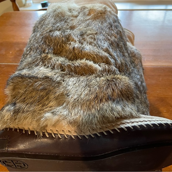 AUTHENTIC Tory Burch Rabbit Fur Boots-New, never worn - Picture 6 of 11